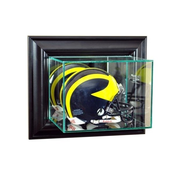 Perfect Cases Perfect Cases WMMH-B Wall Mounted Mini Helmet Display Case; Black WMMH-B